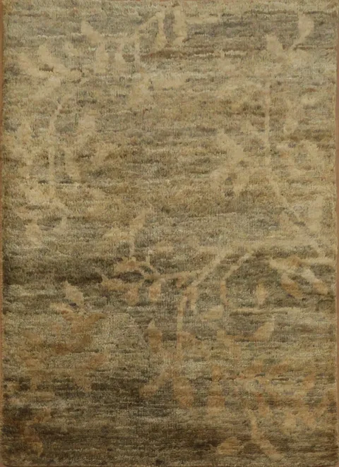 Brown Contemporary Area Rug 5x6