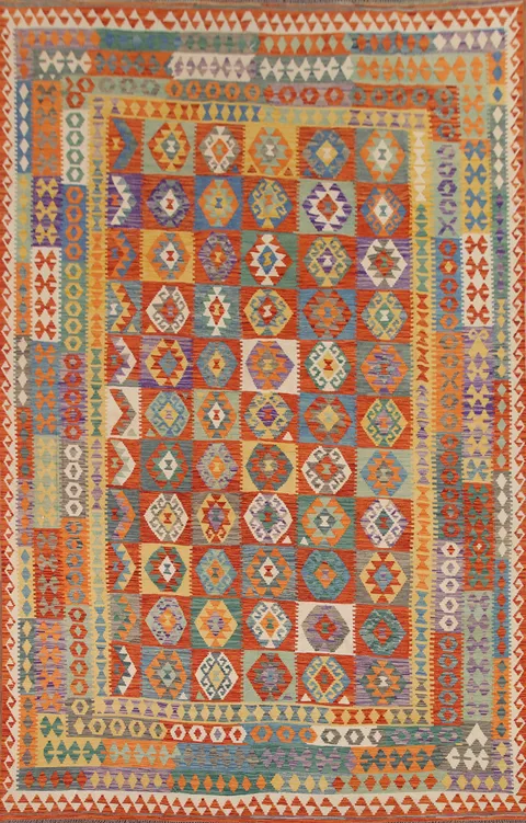 Multicolor Kilim Oriental Area Rug 10x13