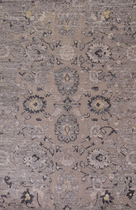 Floral Abstract Oriental Area Rug 5x8
