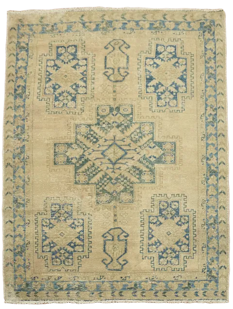 Geometric Mahal Persian Area Rug 5x6