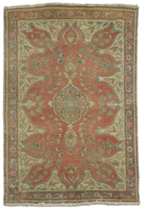 Vintage Tabriz Persian Rug 3x5