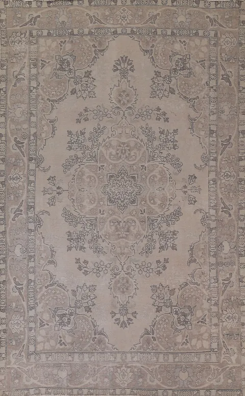 Handmade Wool Tabriz Persian Area Rug 7x10