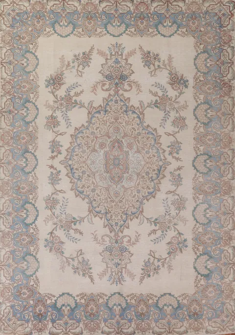 Vintage Wool Tabriz Persian Area Rug 8x11