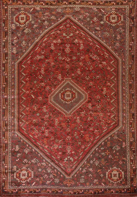 Vegetable Dye Shiraz Persian Area Rug 7x10