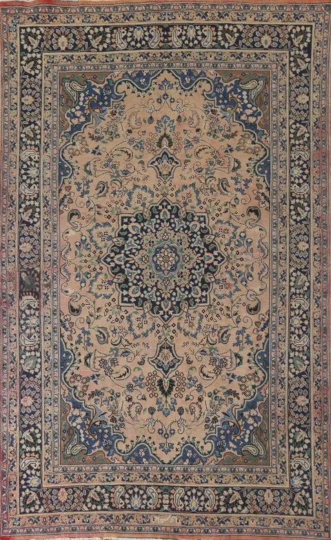 Vintage Wool Hamedan Persian Area Rug 6x10