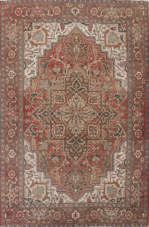 Vegetable Dye Heriz Persian Area Rug 8x11