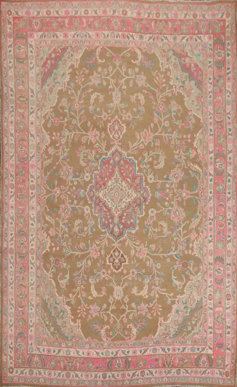 Light Brown Hamedan Persian Area Rug 7x11