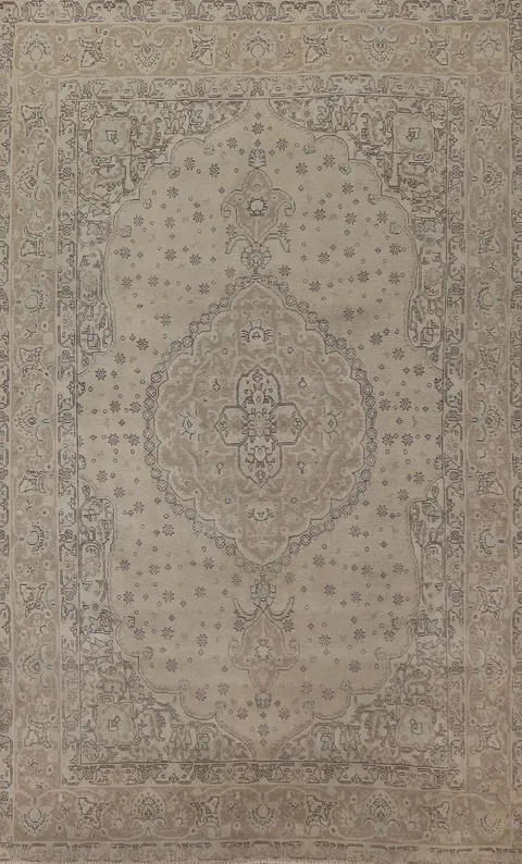 Handmade Wool Tabriz Persian Area Rug 6x10