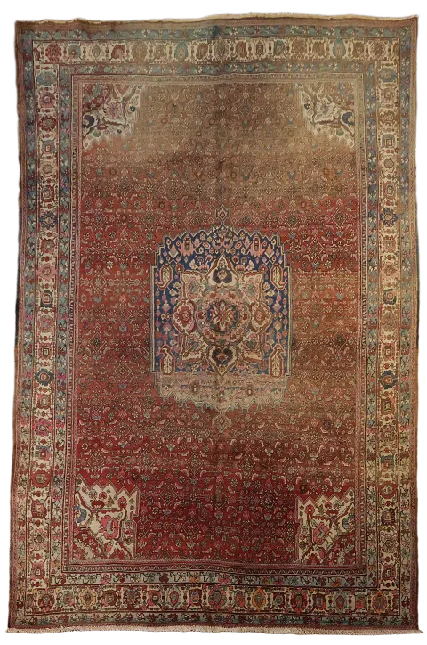 Antique Persian Bidjar Area Rug 7x11