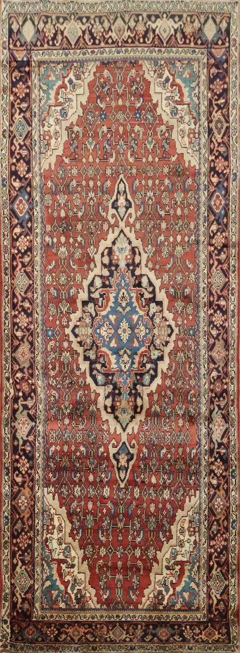 Vegetable Dye Malayer Persian Runner Rug 4x11