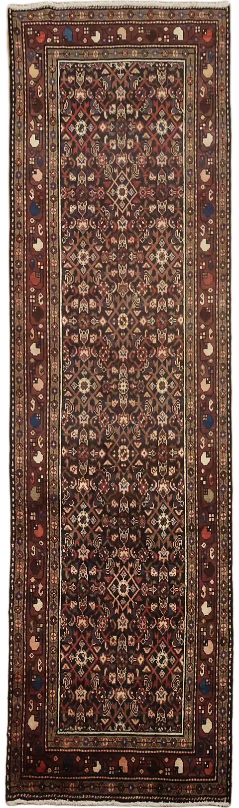 Exquisite Antique Rug with Timeless Patterns and Colors 3x10