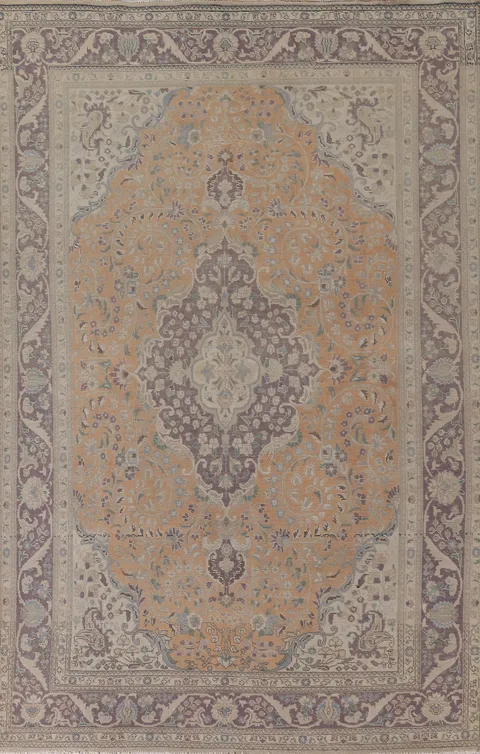 Handmade Wool Tabriz Persian Area Rug 7x10