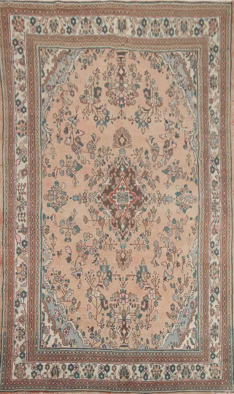 Vintage Hamedan Persian Area Rug 6x10