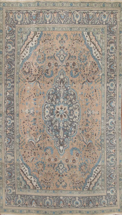Handmade Wool Tabriz Persian Area Rug 7x11