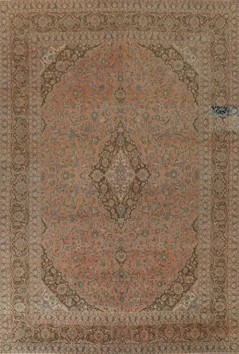 Traditional Kashan Persian Area Rug 10x12