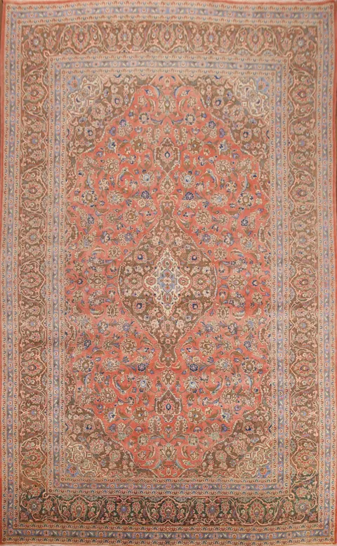 Traditional Kashan Persian Area Rug 10x13