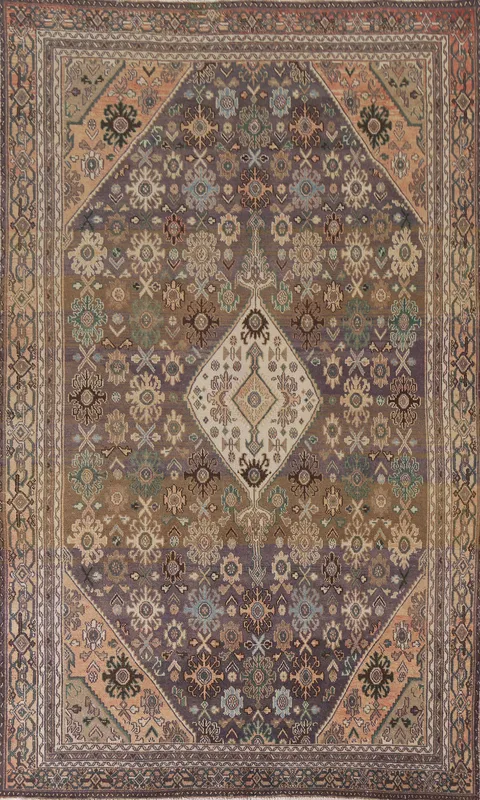 Vintage Wool Malayer Persian Area Rug 7x11