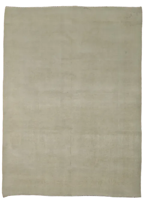 Muted Distressed Kashan Persian Area Rug 9x13