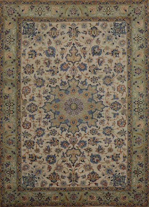 Vintage Wool Najafabad Persian Area Rug 8x11