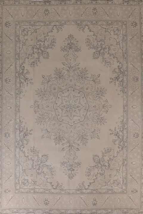 Distressed Tabriz Persian Area Rug 10x12