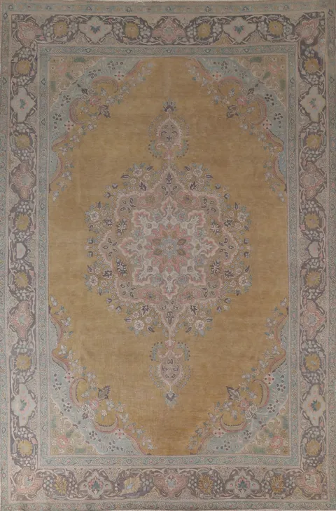 Over-Dyed Wool Tabriz Persian Area Rug8x11