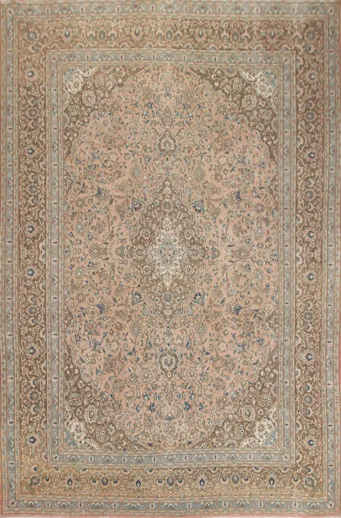 Floral Mashad Persian Area Rug 10x12