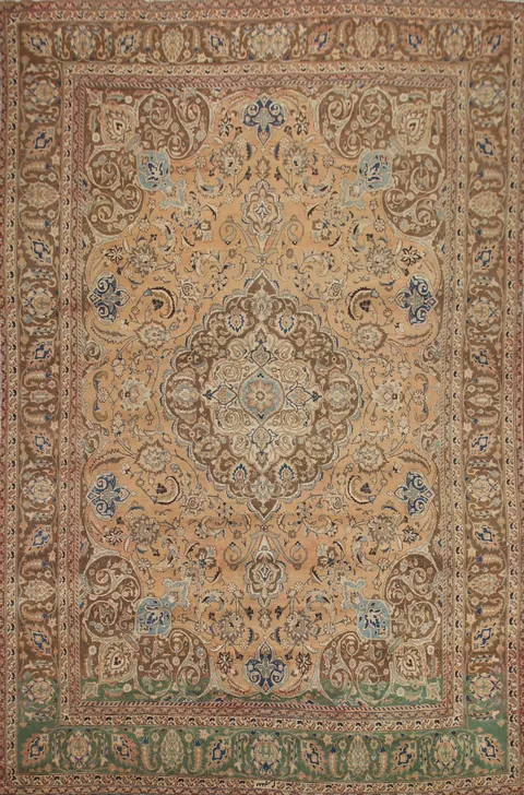Floral Mashad Persian Area Rug 9x12