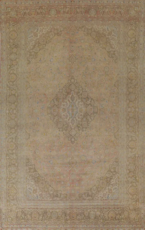 Traditional Mashad Persian Area Rug 10x13