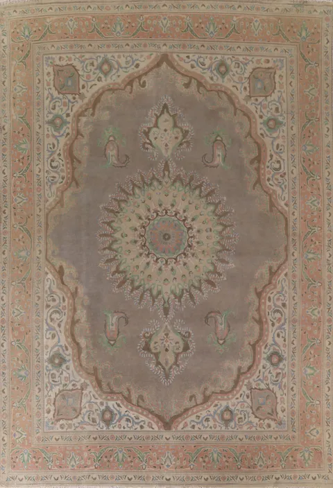 Handmade Wool Tabriz Persian Area Rug 10x13