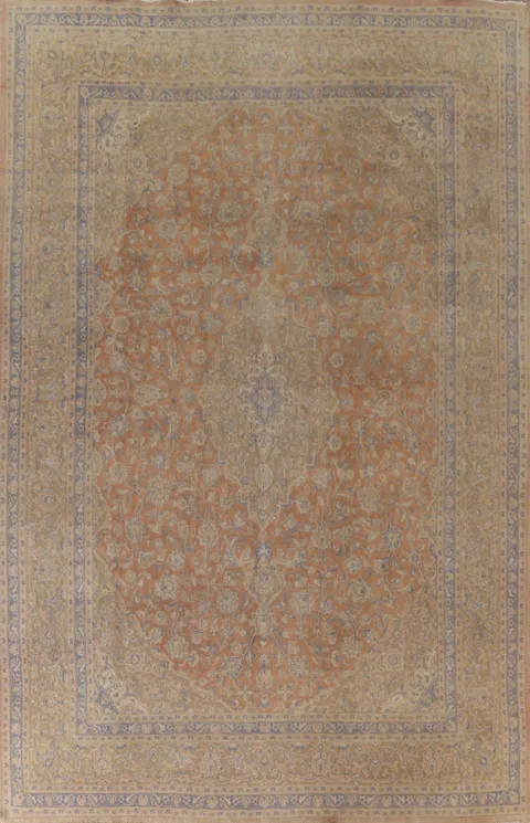 Traditional Mashad Persian Area Rug 10x13