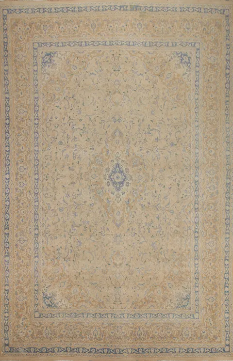 Traditional Mashad Persian Area Rug 9x13