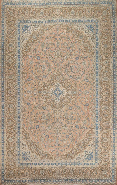 Handmade Wool Mashad Persian Area Rug 10x13
