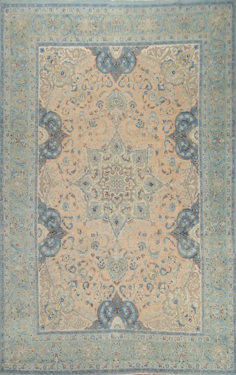Handmade Floral Kashmar Persian Area Rug 9x12