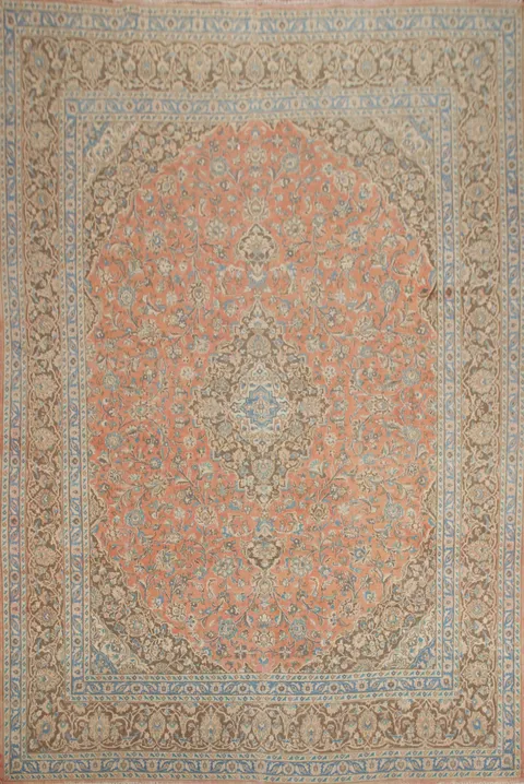 Traditional Mashad Persian Area Rug 10x12