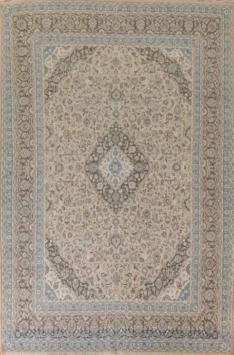 Traditional Mashad Persian Area Rug 9x12