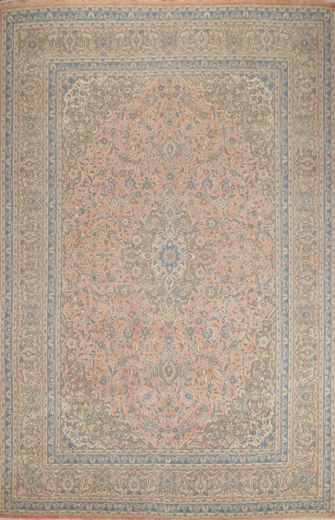 Traditional Mashad Persian Area Rug 10x13
