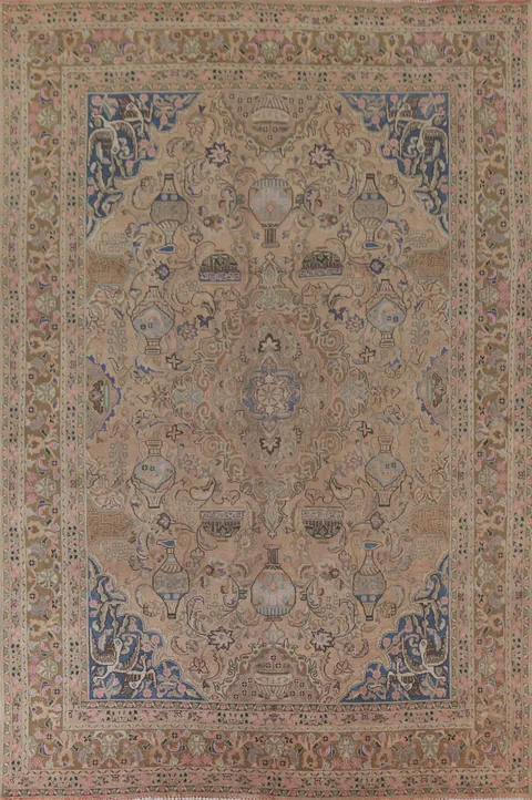 Pictorial Kashmar Persian Area Rug 10x13