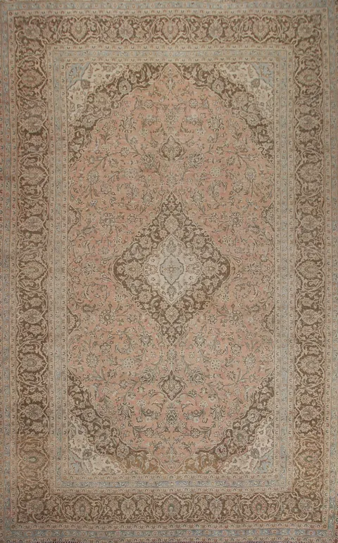 Traditional Wool Mashad Persian Area Rug 10x13