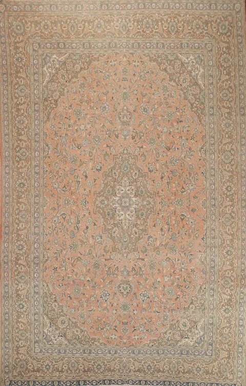 Traditional Mashad Persian Area Rug 10x13