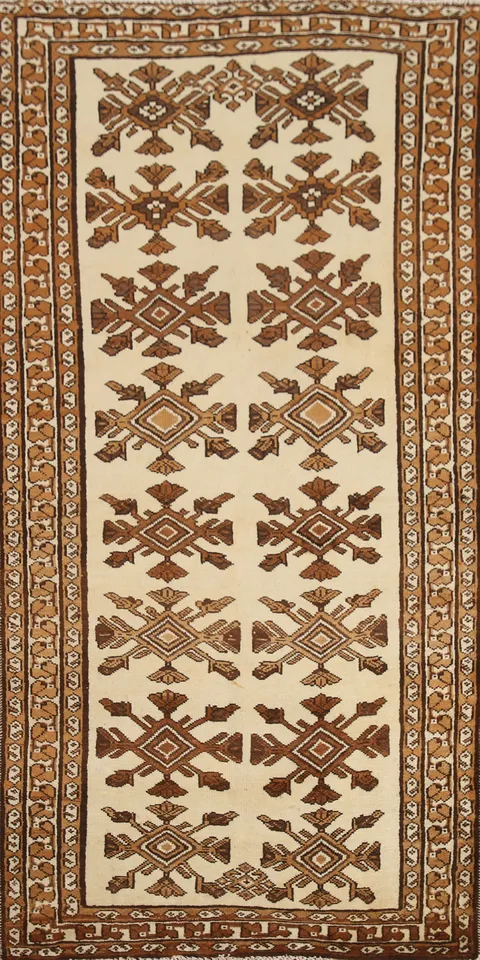 Geometric Balouch Persian Runner Rug 3x7