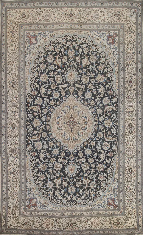 Handmade Wool Nain Persian Area Rug 8x12