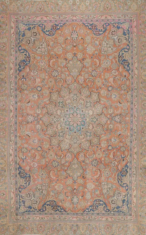 Handmade Wool Mashad Persian Area Rug 8x11