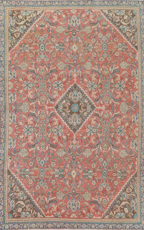 Handmade Wool Mahal Persian Area Rug 7x11