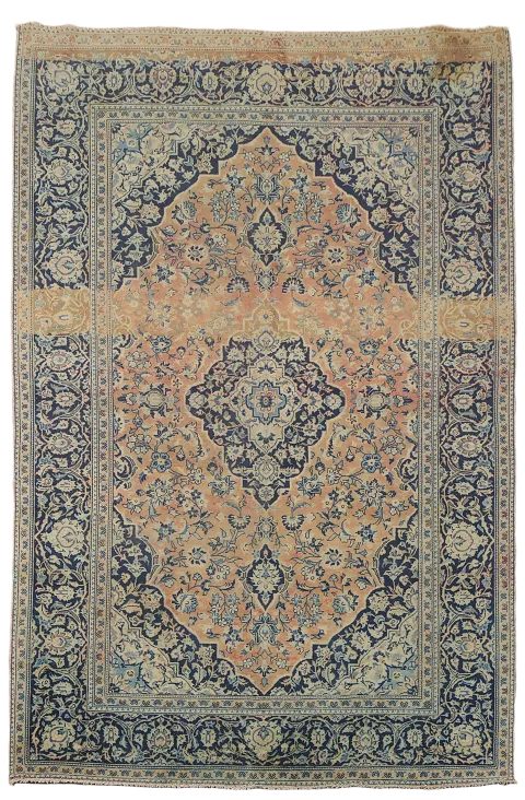 Traditional Mashad Persian Area Rug 7x10