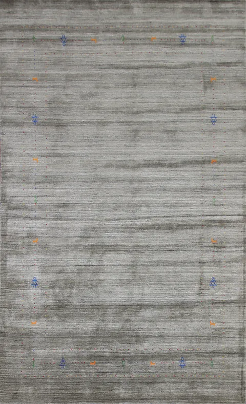 Tribal Wool Gabbeh Indian Area Rug 7x10