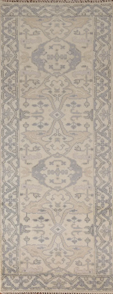 All-Over Oushak Oriental Runner Rug 3x8