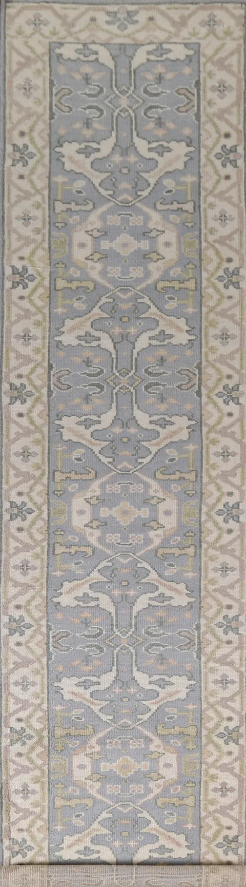 All-Over Wool Oushak Oriental Runner Rug 3x16