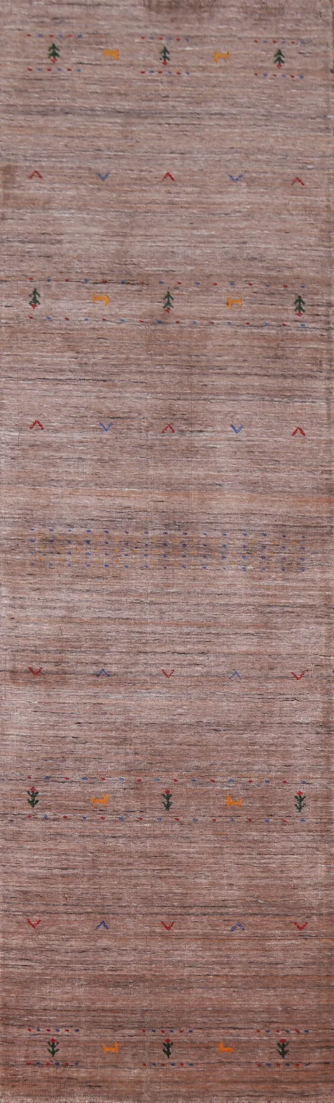 Handmade Wool Gabbeh Oriental Runner Rug 3x10