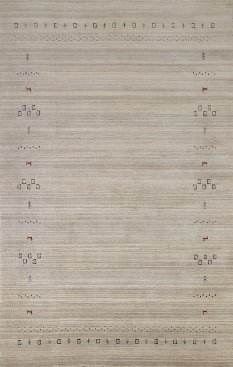 Handmade Gabbeh Oriental Area Rug 6x10