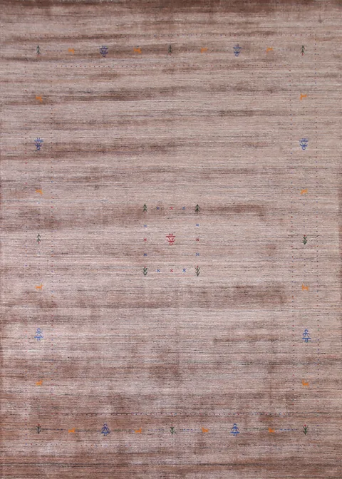 Indian Wool Gabbeh Oriental Area Rug 8x10